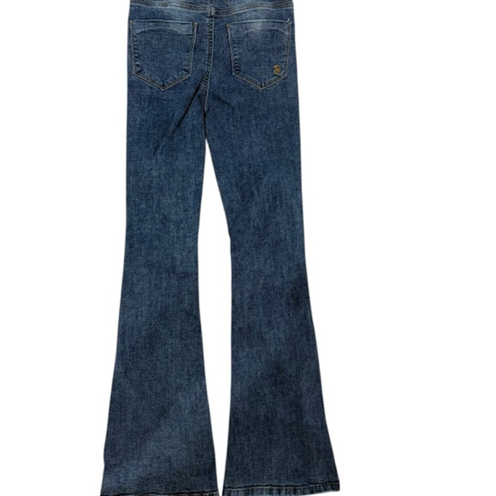 Indigo Rein Dark Blue Wide Leg Jeans